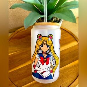 Sailor Moon 16oz. Libby glass beer can shape cup